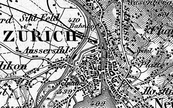 Dufourkarte Zrich City
